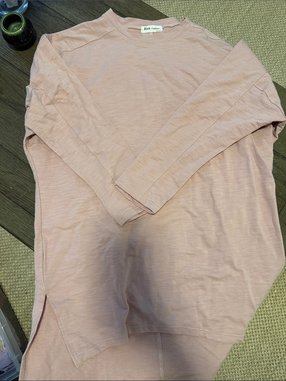 Rails Lightweight Long Sleeve Top in Dusty Blush